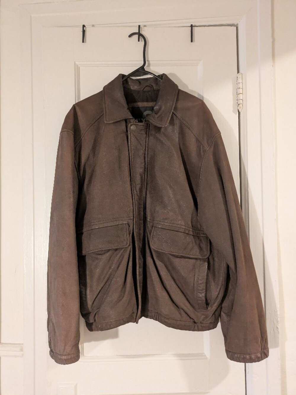 Genuine Leather Structure jacket